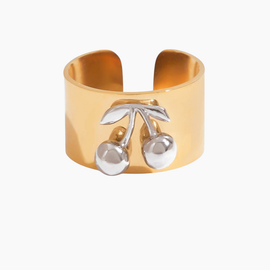 Cherry Pop Ring - Golden