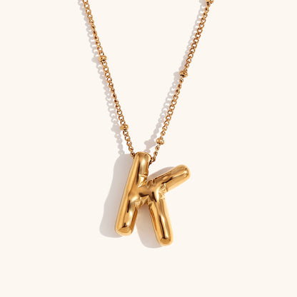Bold Initial Pendant Necklace