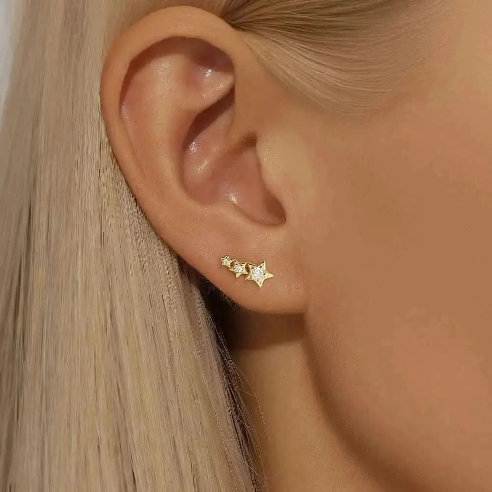 Pendientes con forma de estrella