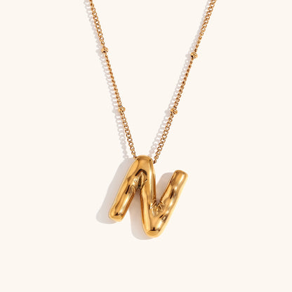 Bold Initial Pendant Necklace