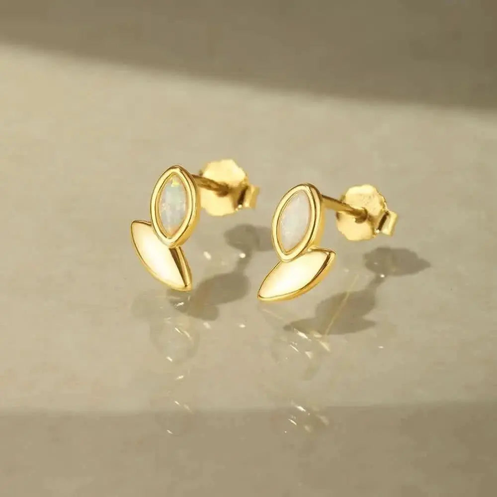 Marquise Opal Stud Earrings