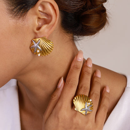 Ocean Treasure Shell Earrings