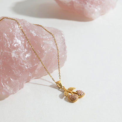 Cherry Spark Necklace