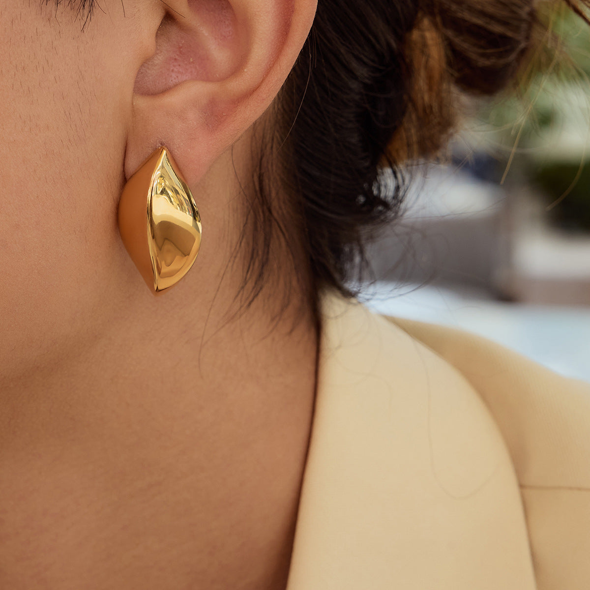 Gilded Leaf Earrings