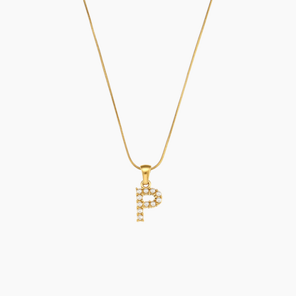 Pearl Initial Pendant Necklace