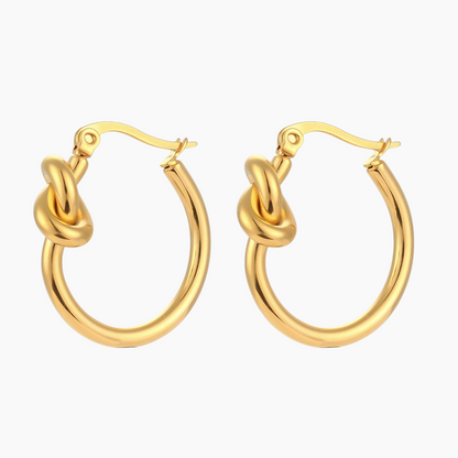 Knotted Hoop Earrings