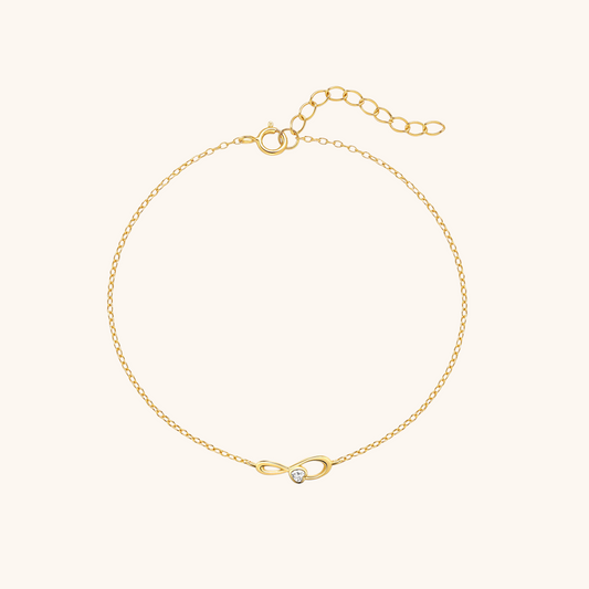 Infinity Bracelet with Zirconia