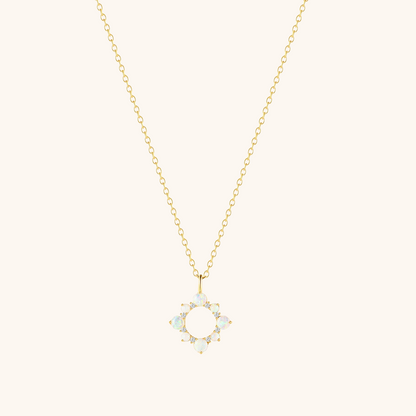 Opal Sunburst Necklace