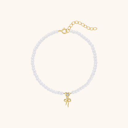 Pearl Heart Bowknot Bracelet
