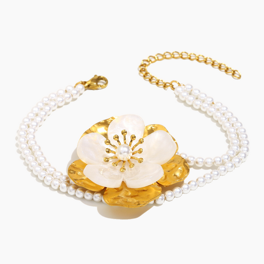 Petal Whisper Pearl Bracelet