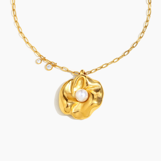 Ocean Bloom Pearl Necklace