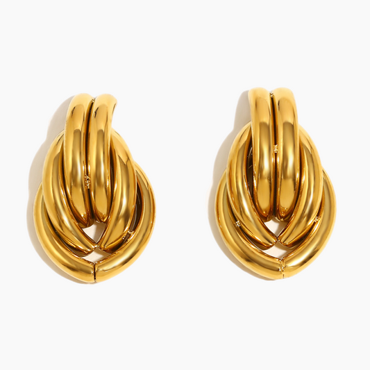Eterna Knot Hoop Earrings