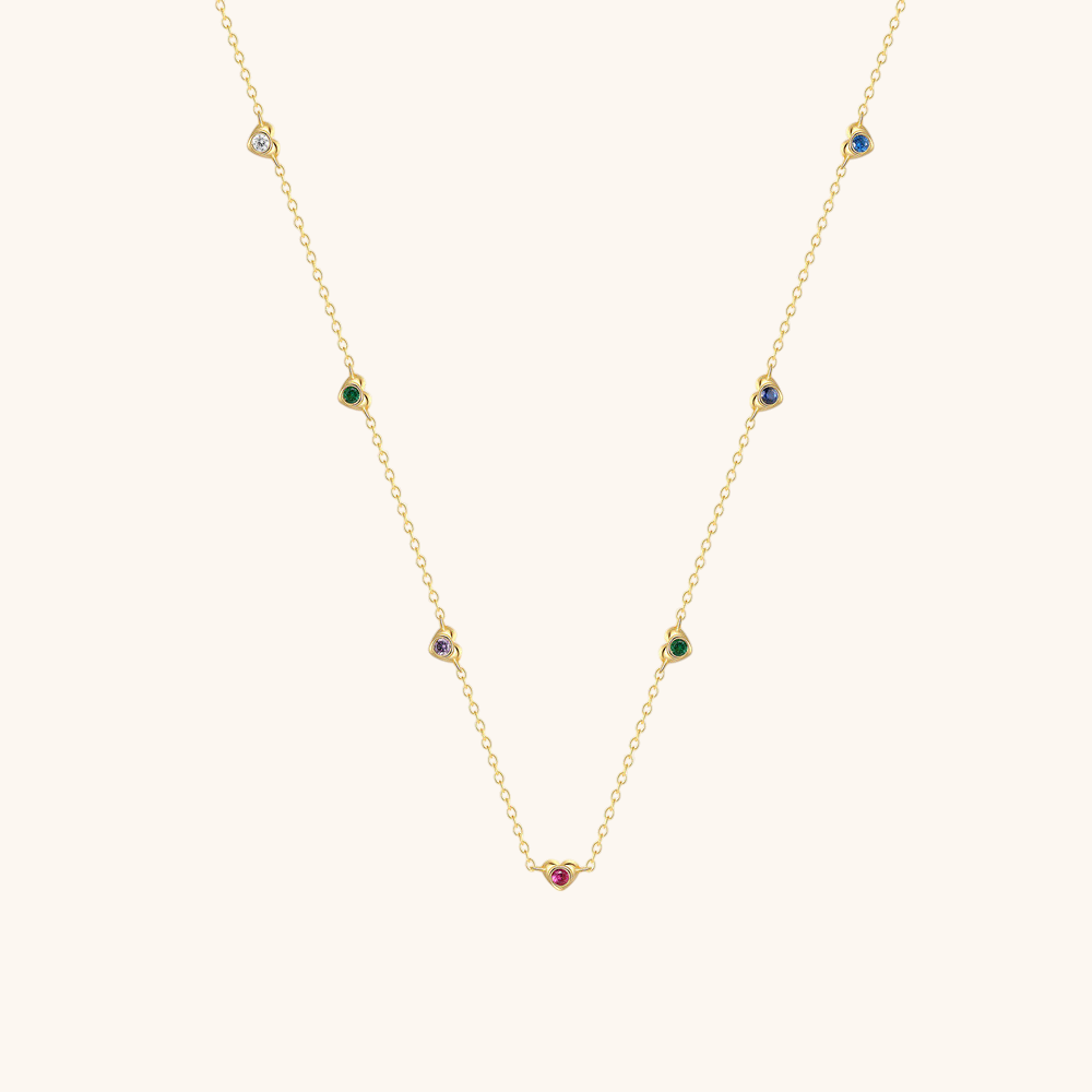 Multicolor Zircon Necklace