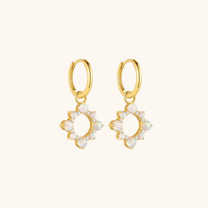 Opal Sunburst Earrings