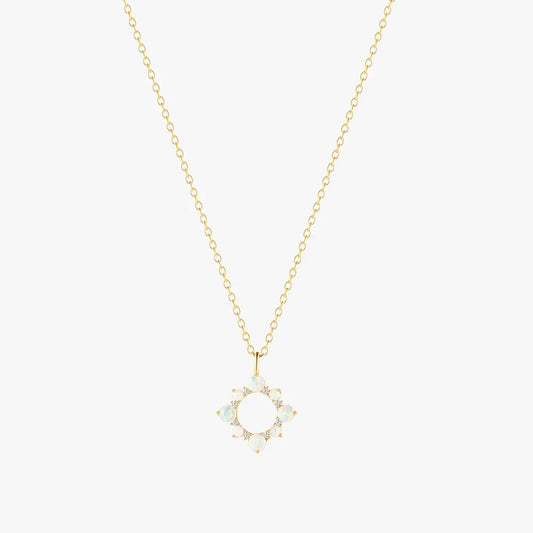 Opal Sunburst Necklace