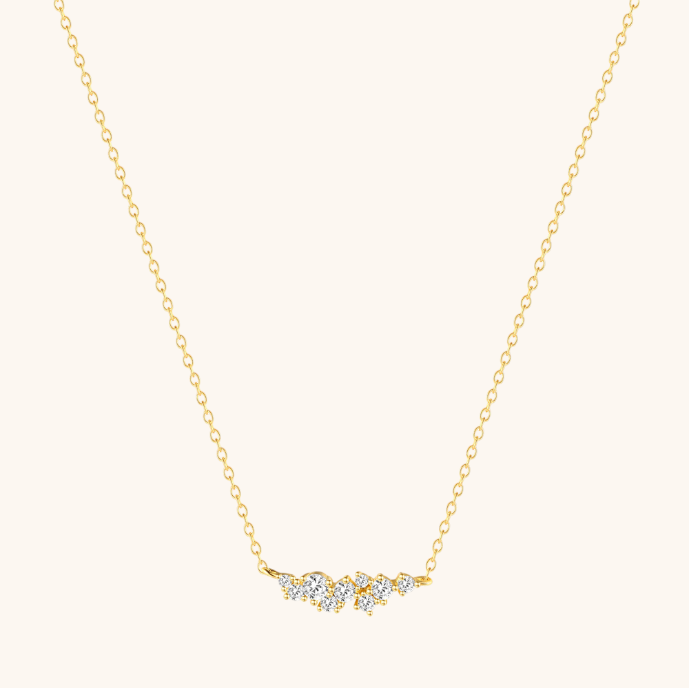 Geometric Zirconia Dainty Clavicle Necklace