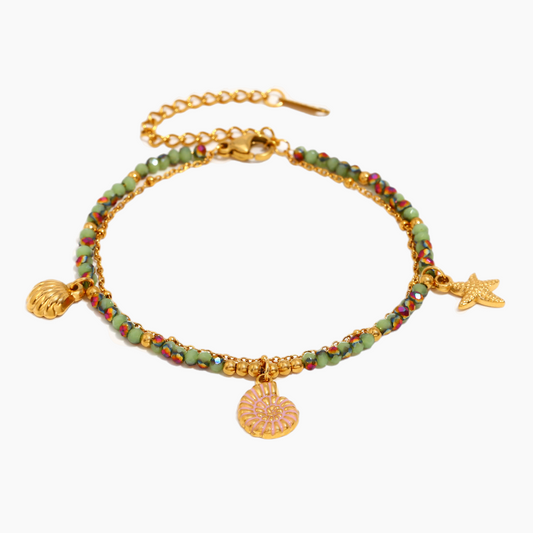 Tropical Tide Beaded Bracelet