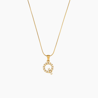 Pearl Initial Pendant Necklace