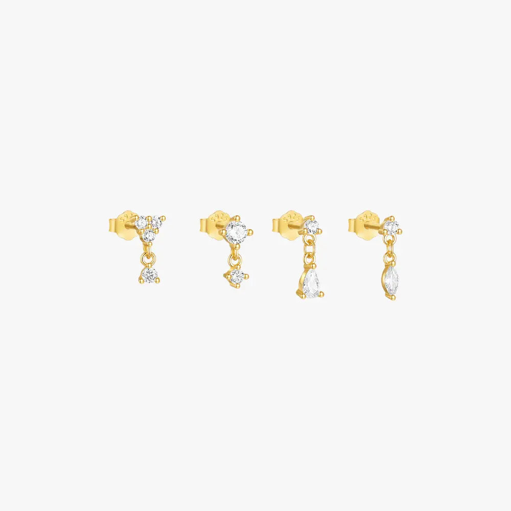Ensemble de boucles d'oreilles Radiant Elegance