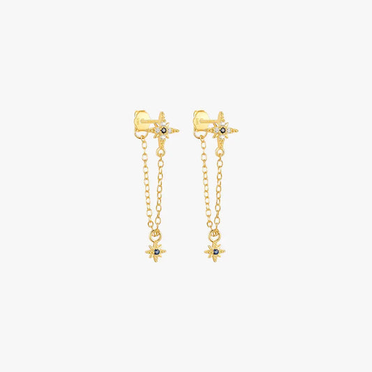 Celestial Star Drop Earrings