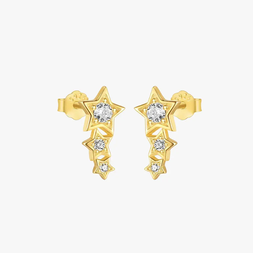 Pendientes con forma de estrella