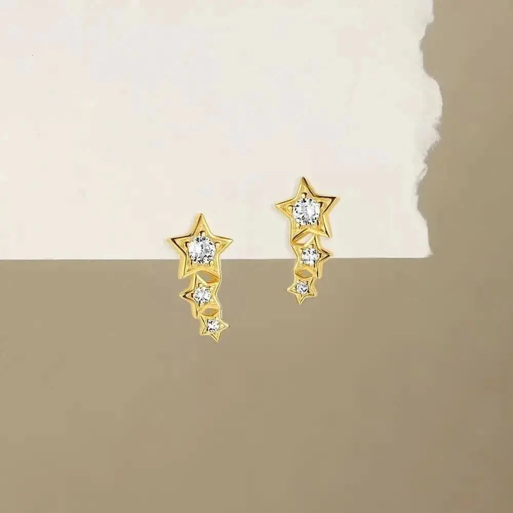 Pendientes con forma de estrella
