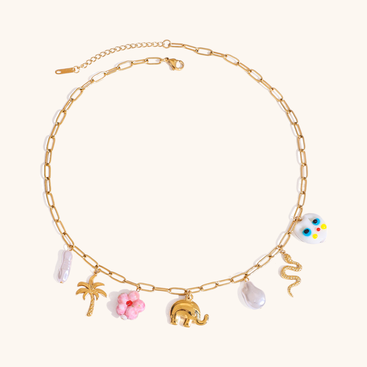 Tropical Charms Statement Necklace