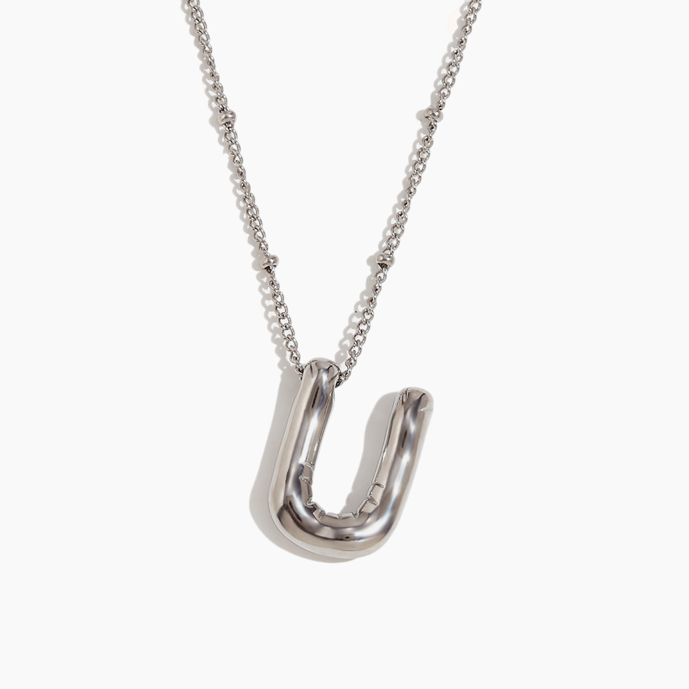 Bold Initial Pendant Necklace
