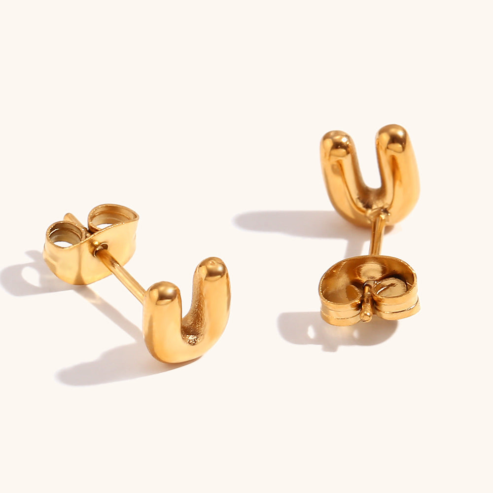 Minimalist Gold Stud Earrings