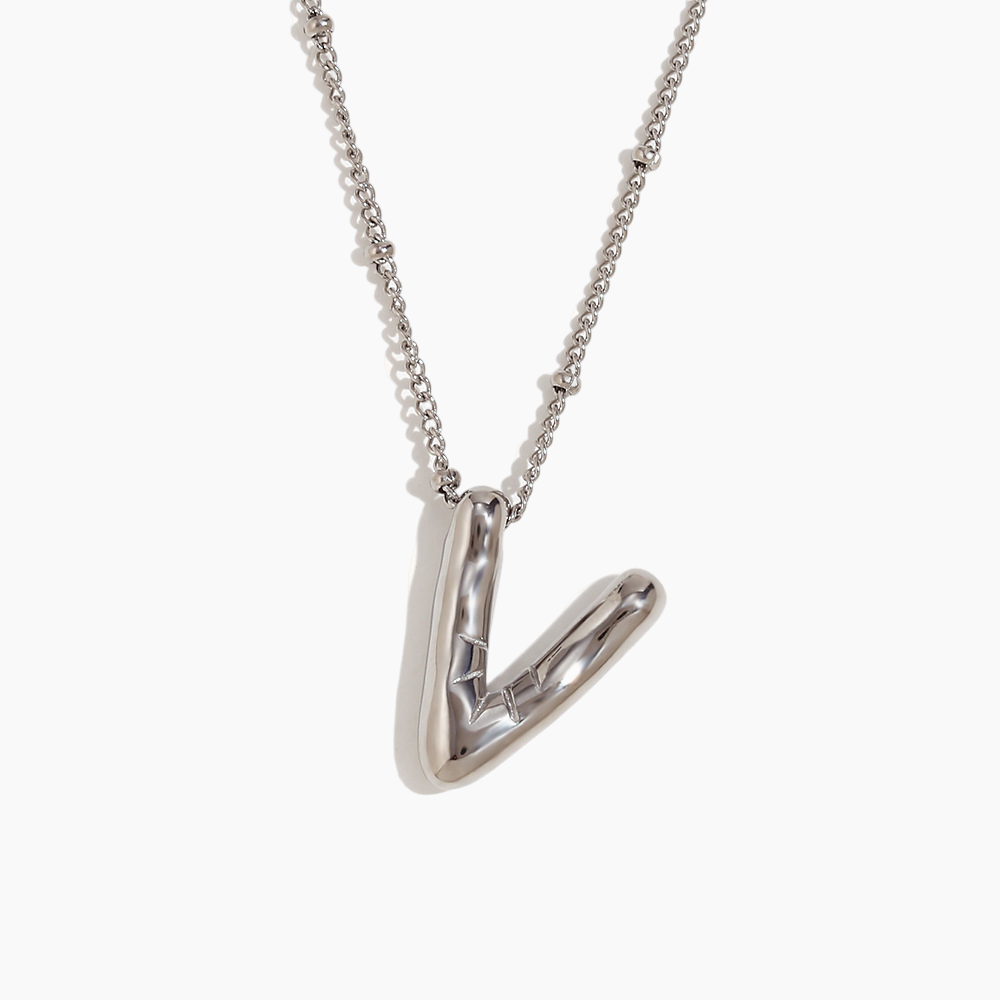 Bold Initial Pendant Necklace