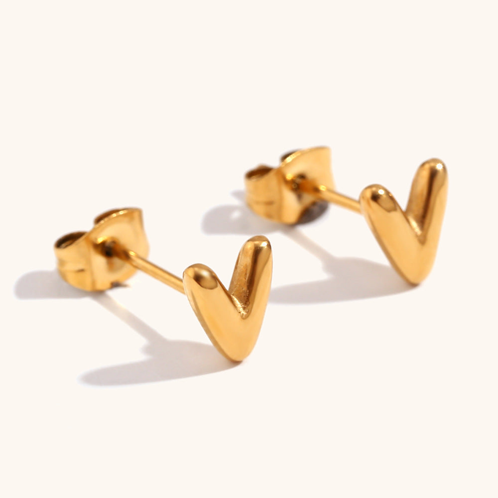 Minimalist Gold Stud Earrings