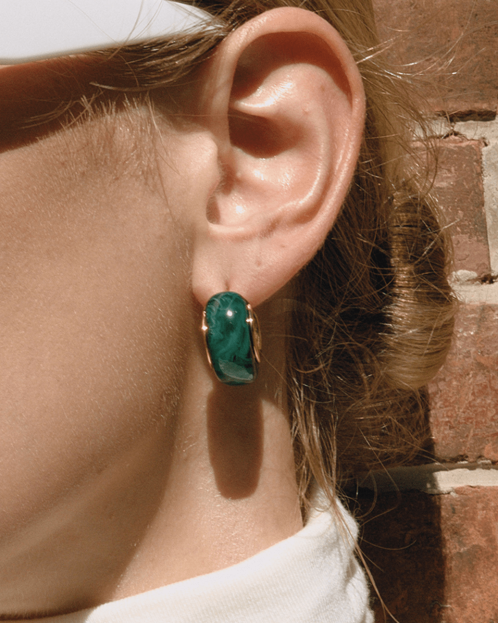 Aurora Bold Hoop Earrings – Green - mifjewelry