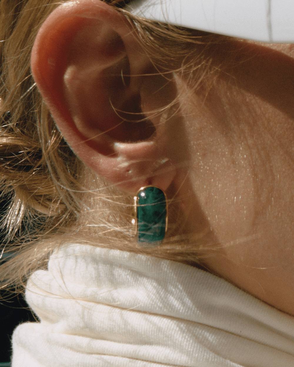 Aurora Bold Hoop Earrings – Green - mifjewelry