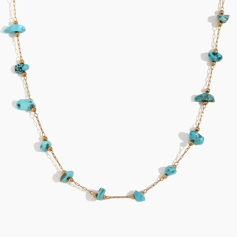 Aurora Pebble Pendant Necklace - mifjewelry