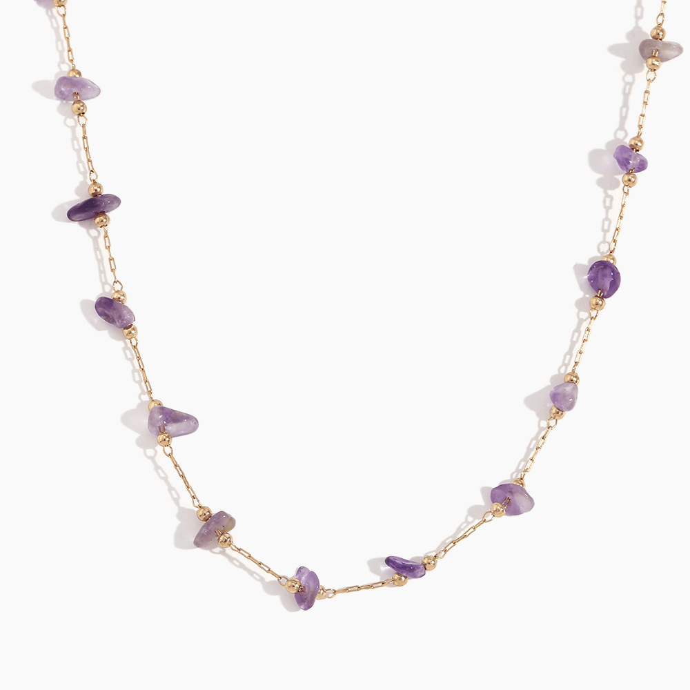 Aurora Pebble Pendant Necklace - mifjewelry