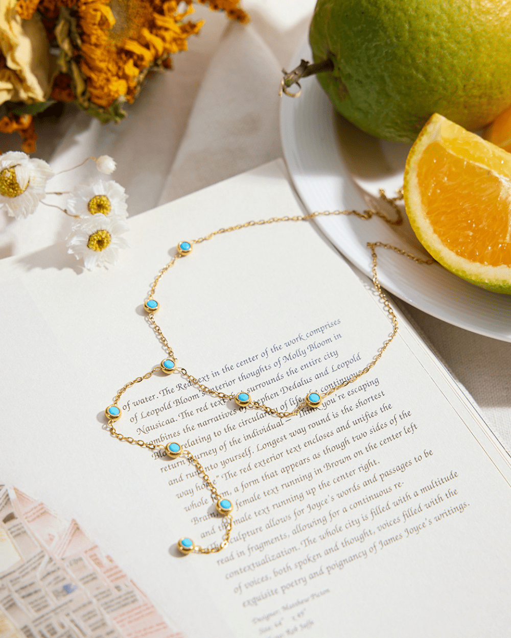 Azure Drop Y Necklace - mifjewelry