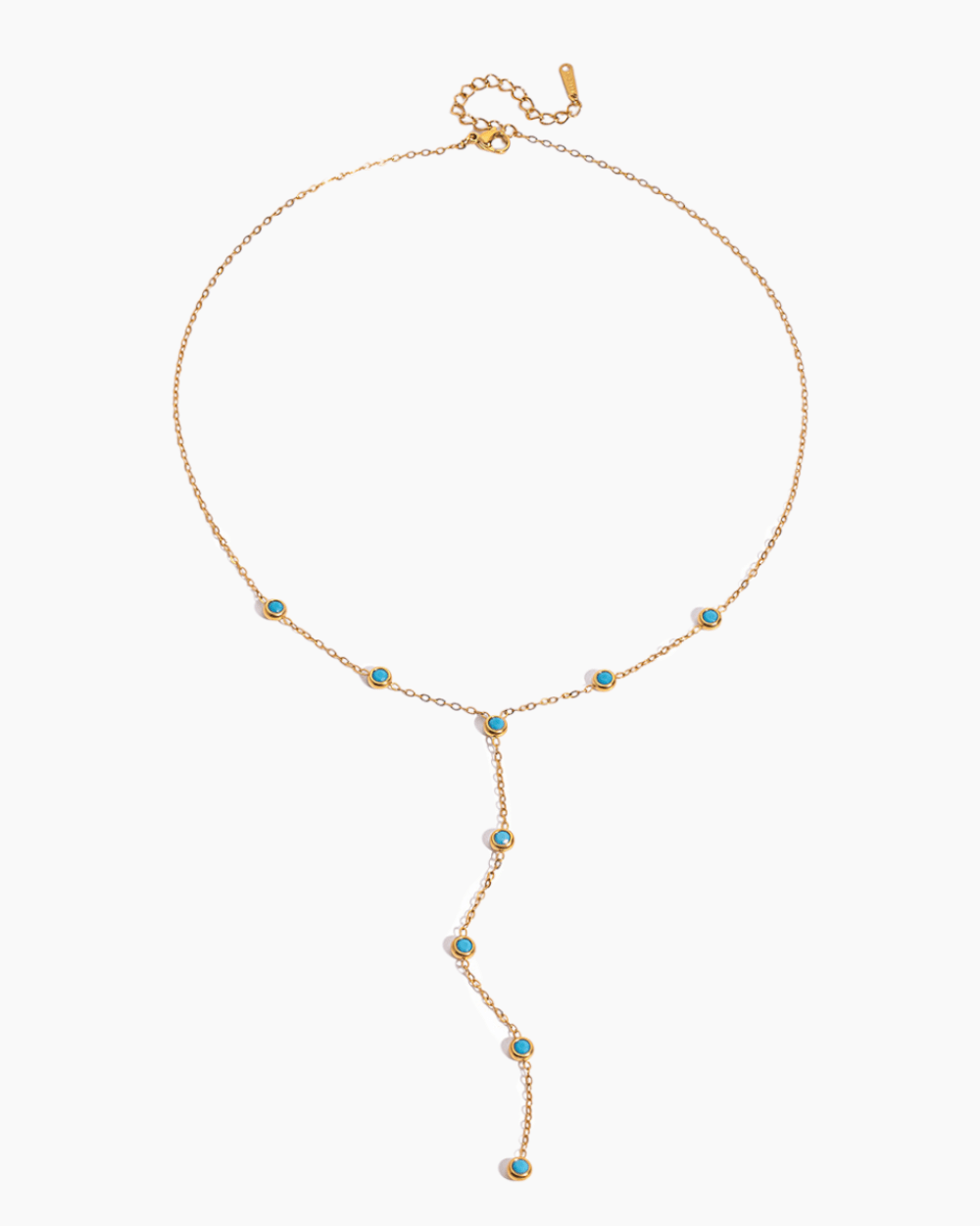 Azure Drop Y Necklace - mifjewelry