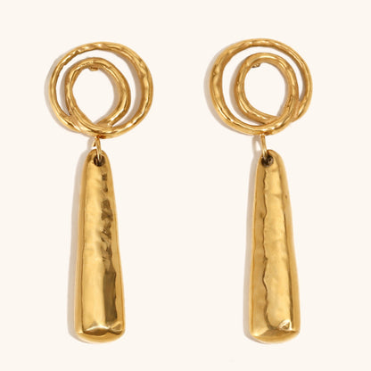 Ethereal Spiral Drop Earrings