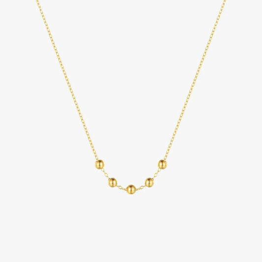 Bead Sterling Silver Necklace - mifjewelry
