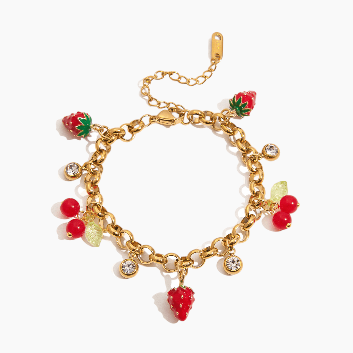 Berry Bloom Charm Bracelet - mifjewelry