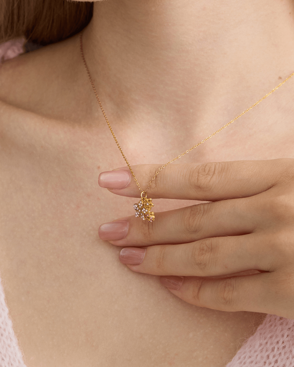 Bloom & Ladybug Necklace - mifjewelry