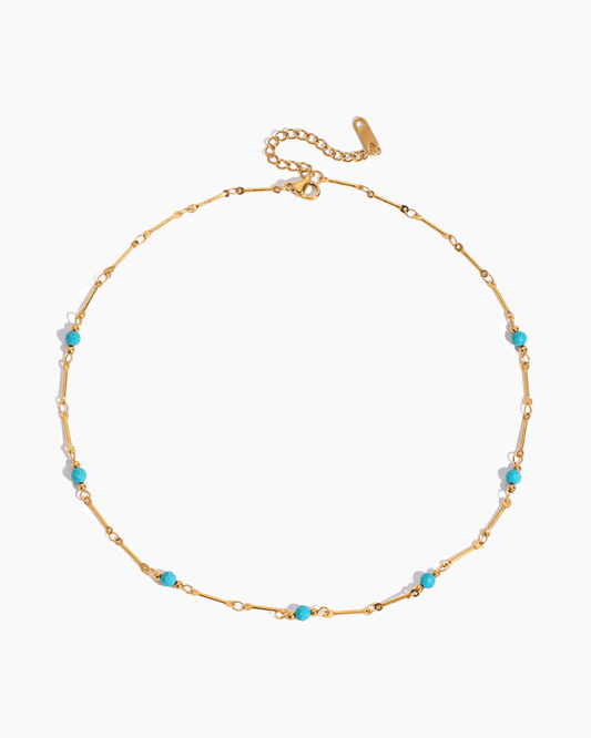 Blue Orbit Minimal Necklace - mifjewelry