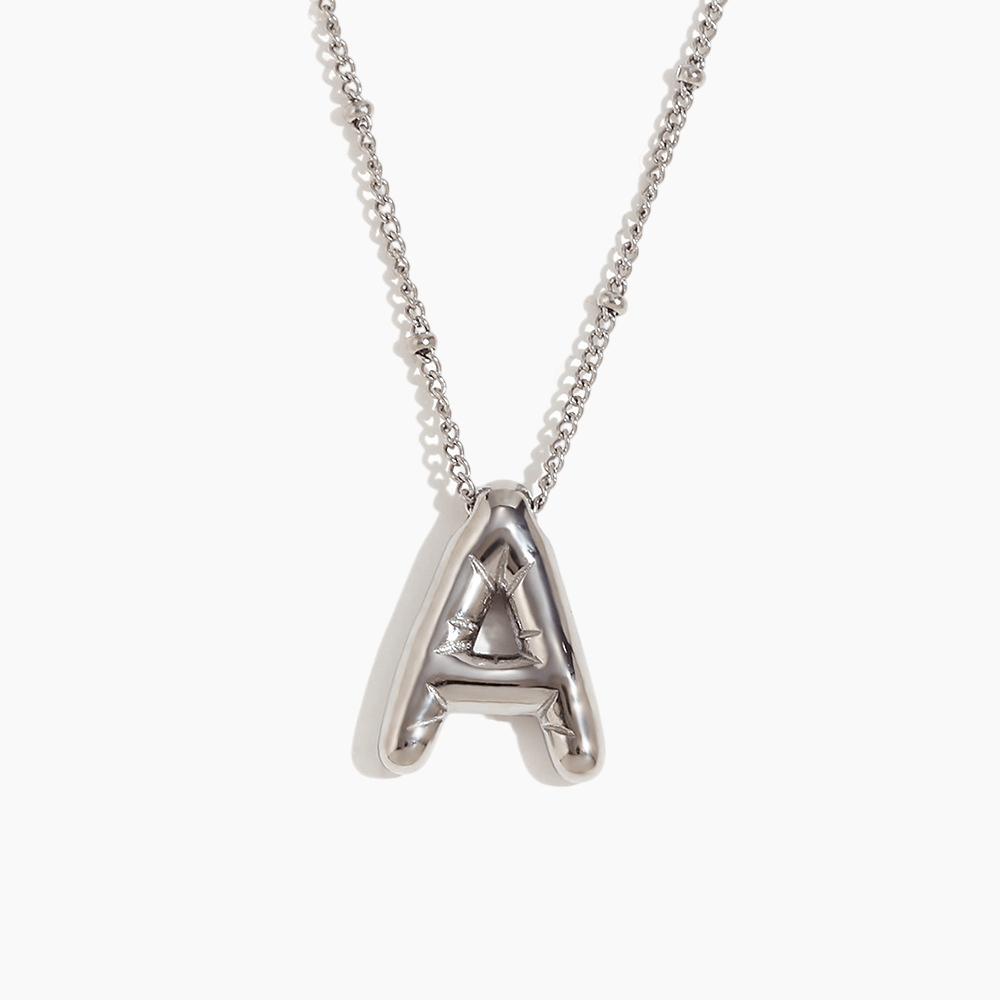 Bold Initial Pendant Necklace - mifjewelry