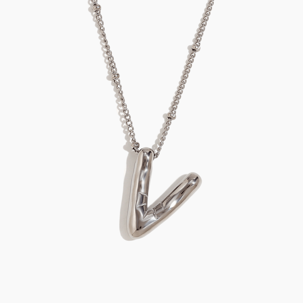Bold Initial Pendant Necklace - mifjewelry