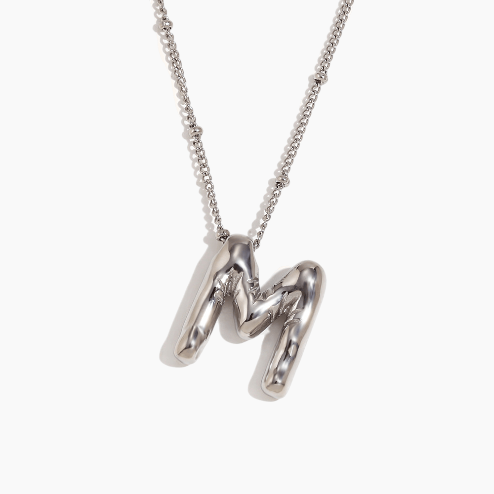 Bold Initial Pendant Necklace - mifjewelry