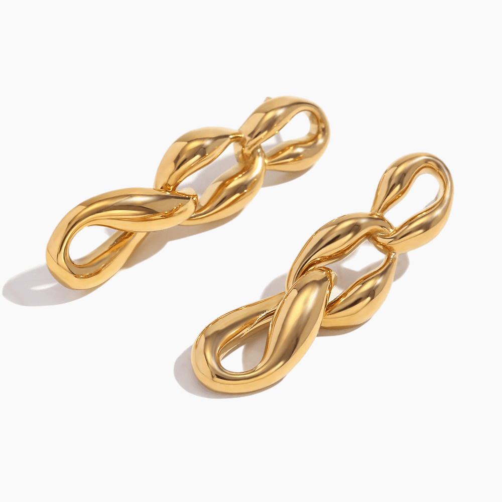 Bold Link Chain Drop Earrings - mifjewelry