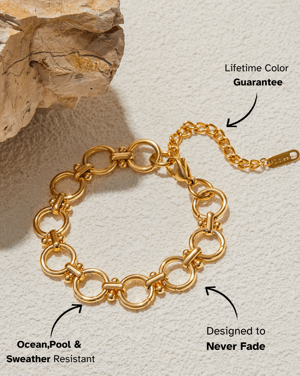 Bold Link Loop Bracelet - mifjewelry