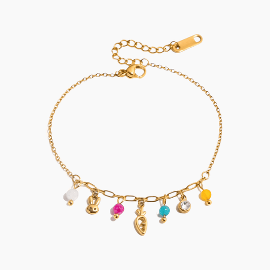 Bunny Garden Charm Bracelet - mifjewelry