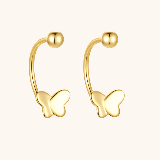 Butterfly Hoop Earrings - mifjewelry