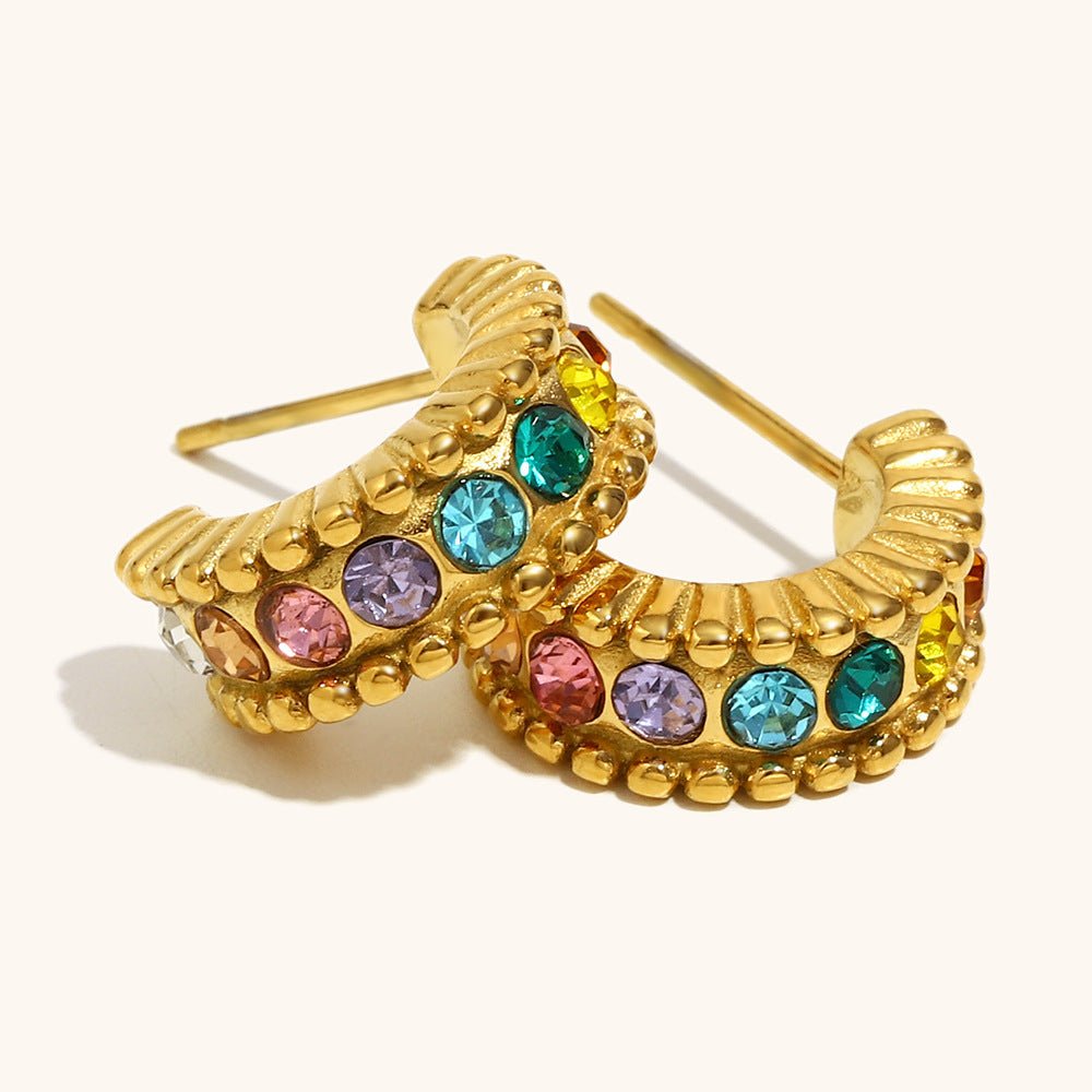 Candy Pop Bead Hoops - mifjewelry